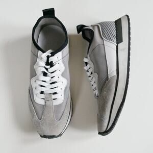 Greats Brooklyn McCarren Tech Sneaker Womens 10.5 Grey & White